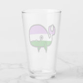 Genderqueer-angstig, maar geperste walvis glas (Achterkant)