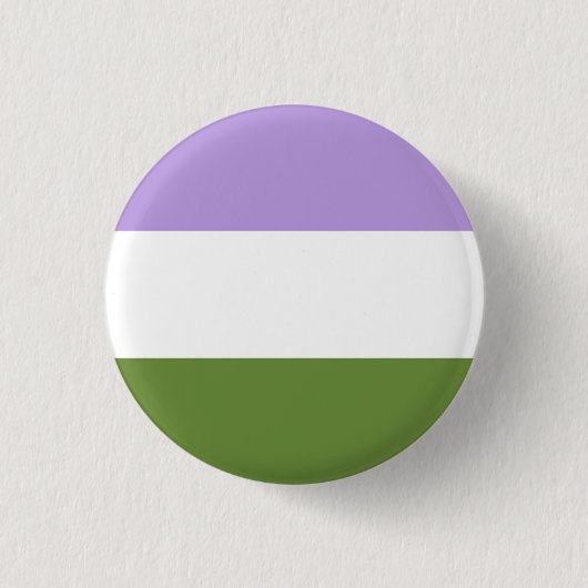 Genderqueer-Button Ronde Button 3,2 Cm (Voorkant)