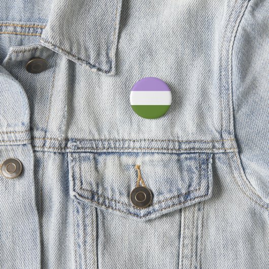 Genderqueer-Button Ronde Button 3,2 Cm (In situ)