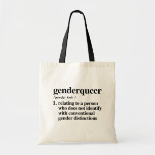 Genderqueer-definitie - gedefinieerde LGBTQ-termen Tote Bag