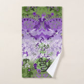 Genderqueer Dragon Damask - Genderqueer Pride Flag Bad Handdoek (Handdoek)
