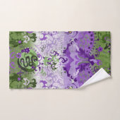 Genderqueer Dragon Damask - Genderqueer Pride Flag Bad Handdoek (Handdoek)