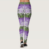 Genderqueer Dragon Damask - Genderqueer Pride Flag Leggings (Achterkant)
