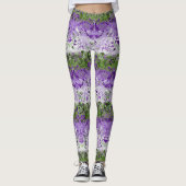 Genderqueer Dragon Damask - Genderqueer Pride Flag Leggings (Voorkant)