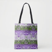 Genderqueer Dragon Damask - Genderqueer Pride Flag Tote Bag (Voorkant)