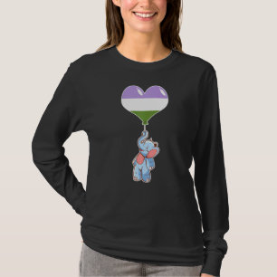 Genderqueer Elephant Nonbinary Geslacht T-shirt