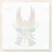 Genderqueer Faerie Glazen Onderzetter (Achterkant)