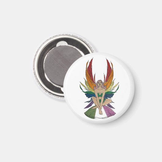Genderqueer Faerie Magneet (Voorkant / Achterkant)