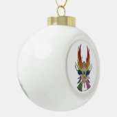 Genderqueer fee keramische bal ornament (Links)