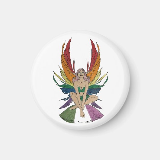 Genderqueer fee magneet (Voorkant)