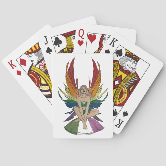 Genderqueer Fee Pokerkaarten (Achterkant)