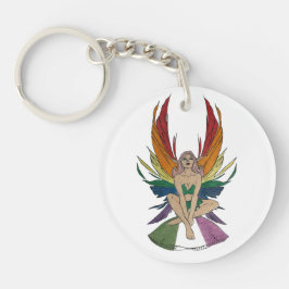Genderqueer fee sleutelhanger