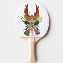 Genderqueer fee tafeltennisbatje