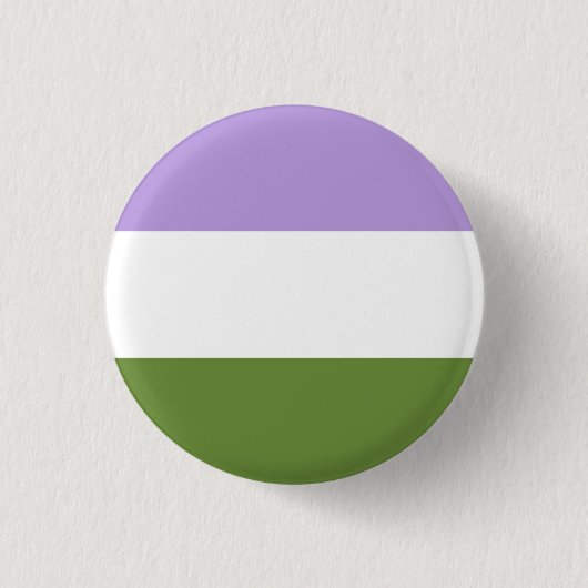 Genderqueer Flag Badge Ronde Button 3,2 Cm (Voorkant)