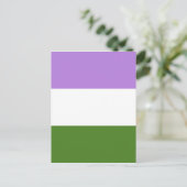 Genderqueer Flag Briefkaart (Staand voorkant)