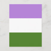 Genderqueer Flag Briefkaart (Voorkant)