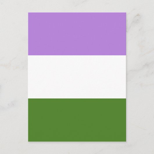 Genderqueer Flag Briefkaart (Voorkant)