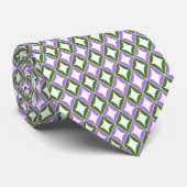 Genderqueer Flag Diamonds Pride Stropdas (Opgerold)