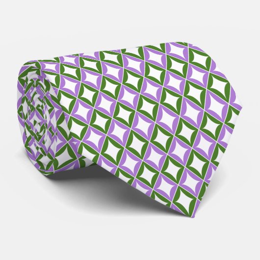 Genderqueer Flag Diamonds Pride Stropdas (Opgerold)