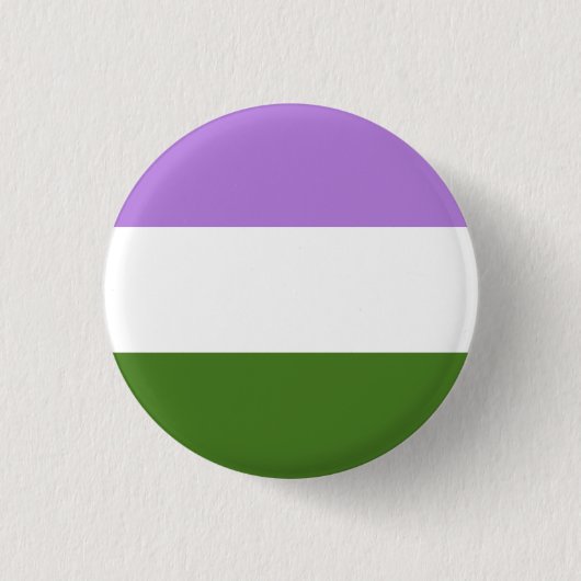 Genderqueer Flag LGBT-Button Ronde Button 3,2 Cm (Voorkant)