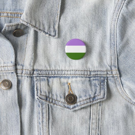 Genderqueer Flag LGBT-Button Ronde Button 3,2 Cm (In situ)