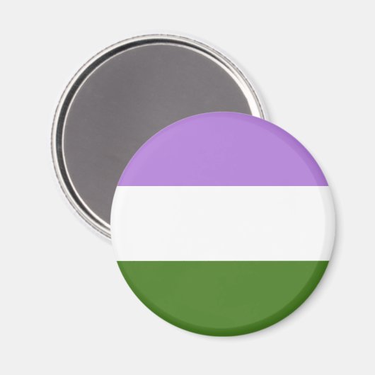 Genderqueer Flag LGBT Magnet (Voorkant / Achterkant)
