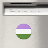 Genderqueer Flag LGBT Magnet (Insitu (Vaatwasser))