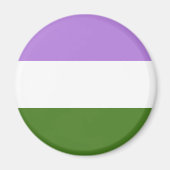 Genderqueer Flag LGBT Magnet (Voorkant)