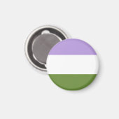 Genderqueer Flag Magnet (Voorkant / Achterkant)