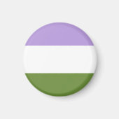 Genderqueer Flag Magnet (Voorkant)