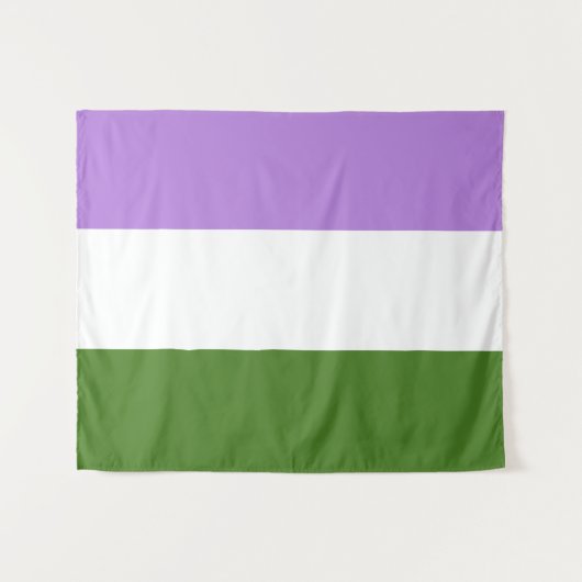 Genderqueer Flag Medium Wandkleed (Voorkant (horizontaal))