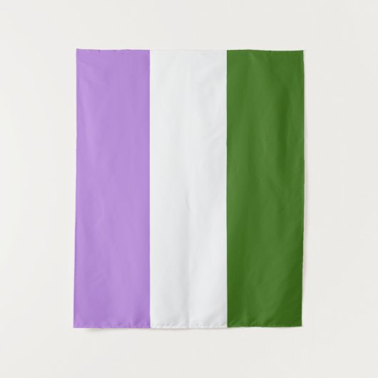Genderqueer Flag Medium Wandkleed (Voorkant)