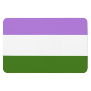 GENDERQUEER FLAG ORIGINAL -.png Magneet