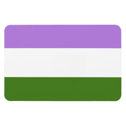 GENDERQUEER FLAG ORIGINAL -.png Magneet (Horizontaal)