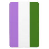 GENDERQUEER FLAG ORIGINAL -.png Magneet (Verticaal)