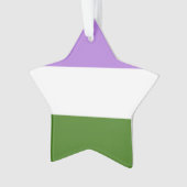 Genderqueer Flag Ornament (voorkant)