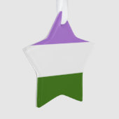 Genderqueer Flag Ornament (voorkant)