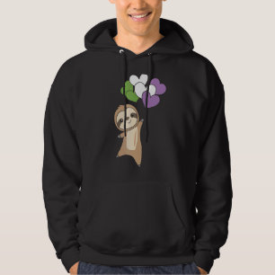 Genderqueer Flag Pride Lgbetq Ballon Hearts Sloon Hoodie