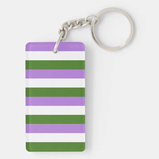 Genderqueer Flag Sleutelhanger (achterkant)