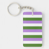Genderqueer Flag Sleutelhanger (Voorkant)