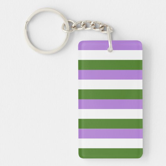 Genderqueer Flag Sleutelhanger (Voorkant)