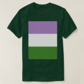 Genderqueer Flag T-shirt (Design voorkant)