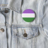 Genderqueer Gendergelijkheid Transbinair Ronde Button 5,7 Cm (In situ)