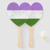 Genderqueer Handwaaier (Voorkant en achterkant)