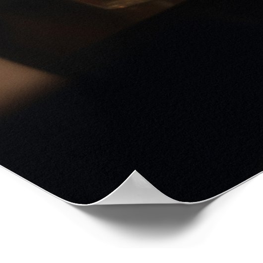 Genderqueer-man in een bar poster (Hoek)