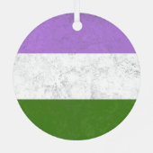 Genderqueer Metalen Ornament (Achterkant)