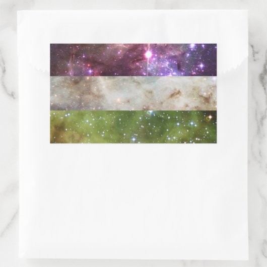 Genderqueer nebula flag stickers (Tas)