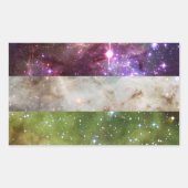 Genderqueer nebula flag stickers (Voorkant)