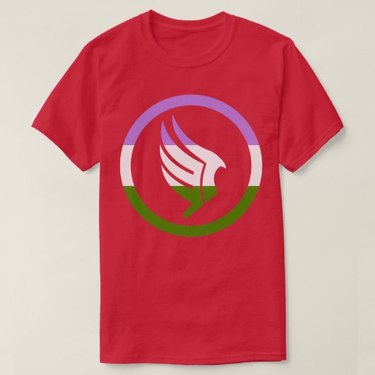 Genderqueer Paragon T-shirt (Design voorkant)