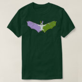 GenderQueer Pride Bat T-shirt (Design voorkant)